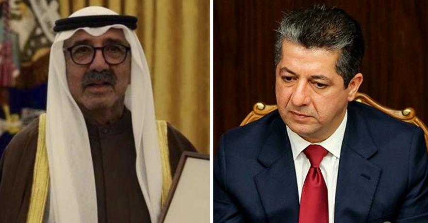 Wêne: Şêx Nasir Sebah el-Ehmed û Mesrûr Barzanî.